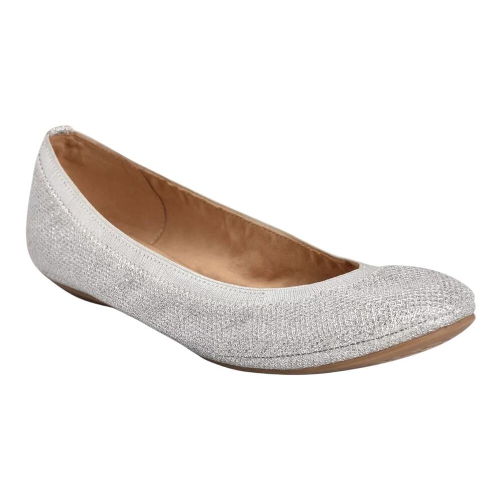 Bandolino Women's Edition Ballet Flats Silver Size 8 1/2